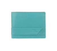 No Limits Men's Genuine Leather RFID Protection Wallet with Coin Purse, Credit Card Holder, Elegant with Box, turquoise, Classic, Modern
