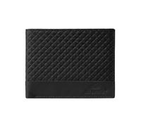 No Limits Men's Genuine Leather Wallet Elegant Braided Design with Wooden Gift Box, Black 292, Classico, 292 cm