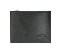 No Limits Men's Genuine Leather Wallet Elephant Effect Credit Card Holder with Box, Black, Classico Con Monete, Classic With Coin Purse