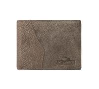 No Limits Men's Genuine Leather Wallet Elephant Effect Credit Card Holder with Box, taupe, Classico Con Monete, Classic With Coin Purse