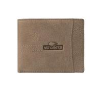 No Limits Men's Genuine Leather Wallet Elephant Effect Credit Card Holder with Box, taupe, Classico No Monete, Classic Without Coin Purse