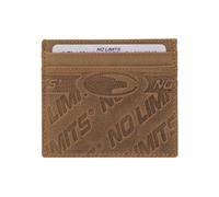 No Limits Slim Genuine Leather Old Look Slim Card Holder Mini Wallet for Men and Women with Box, Camel, Slim, Modern