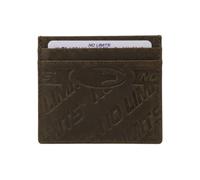 No Limits Slim Genuine Leather Old Look Slim Card Holder Mini Wallet for Men and Women with Box, dark brown (di moro), Slim, Modern