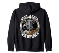 No Little Balls Just Big Discs Disc Golf Humor Zip Hoodie