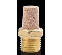 NO LOGO 10pcs Noise Filter Brass muffler 1/8 1/4 3/8 1/2 3/4 pneumatic plug silencer air for solenoid valve fitting (Color : A, Size : 1/8")