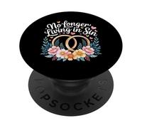 No Longer Living In Sin Marriage Wedding Couple |- PopSockets Adhesive PopGrip