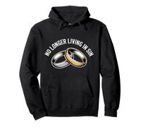 No Longer Living In Sin Marriage Wedding Couple |- Pullover Hoodie