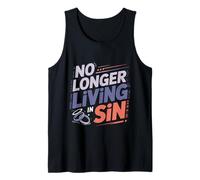 No Longer Living in Sin Marriage Wedding Couple Tank Top