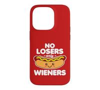 No Losers only Wieners Hot Dog Kawaii Summer White Text Case for iPhone 14 Pro
