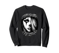 NO LOVE ALL HUSTLE Chicana Payasa Tattoo Chicano Art Chola Sweatshirt