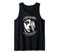 NO Love All Hustle Chicana Payasa Tattoo Chicano Art Chola Tank Top
