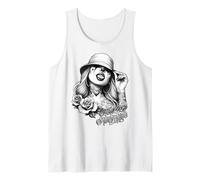 NO Love All Hustle Chicana Payasa Tattoo Chicano Art Chola Tank Top