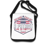 No man can be a patriot on an empty stomach Shoulder Bag White