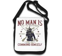 No man is fit to command another that cannot command himself Shoulder Bag White