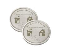 No Matter How Far Long Distance Relationship Coin Moving Away Gift Heartfelt Mother's Day Personalised Metal Engraving