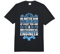 No Matter How Hard Life Gets Mechanic Mechanical Engineering Comfort Colors Adult Heavyweight T-Shirt