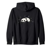 No Me Da La Vida Funny Panda Exhausted Spanish Zip Hoodie