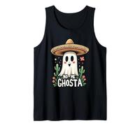 No Me Ghosta Funny Mexican Halloween Ghost Pun Gusta Tank Top
