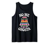 No Me Ghosta Funny Spanish Pun Halloween Spanglish Serape Tank Top