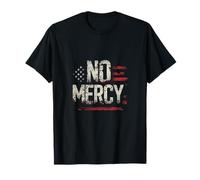 No Mercy American Flag Distressed Style T-Shirt