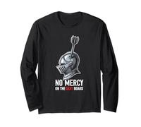 No Mercy on The Dart Board Knight Armor Design Long Sleeve T-Shirt