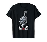 No Mercy on The Dart Board Knight Armor Design T-Shirt