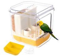 No Mess Automatic Bird Feeder, Multifunctional Birdcage Feeder, Large Capacity Bird Food Container, Suitable for Canaries, Budgerigars, Lovebirds, Conures, Cockatiels, and Other Birds