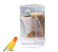 No Mess Bird Feeders Automatic Parrot Feeder Drinker Acrylic Seed Food Container Accessories PhoenixBird For Parakeets Cage