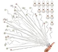 No Mess Confetti Easy to Clean,12Pack White Wedding Poppers for Wedding Send Off,Birthday,Celebrations,School Opening,Graduation,Retirement Party(White 12pack)