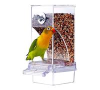 -No-Messs Bird Feeder | Automatic Seed Food Container | Bird Feeder | Automatic -Spill Transparent | Clutter Cage | Parrot Food Box Cage Accessories For Parakeets