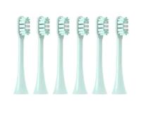 No Metal Copper Free Replacement Brush Heads Compatible for X3/X3U/X5 6PCS(6MintGreen)