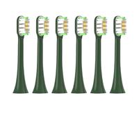 No Metal Copper Free Replacement Brush Heads Compatible for X3/X3U/X5 6PCS(6VangoGreen)