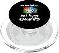 No Mistakes Just Happy Accidents Art Painting Design PopSockets PopGrip for MagSafe