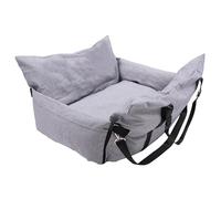 No More Dirty Car Seats or Unstable Pets - Dog Car Seat with Strong Adhesive Corners & Adjustable Buckles, Raised Sides Prevent Falls, Removable & Washable Cover - Fits Small Breeds