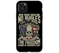 No More Drills No Bugles Veteran Dad Retro Veteran Shirt Case for iPhone 11 Pro Max