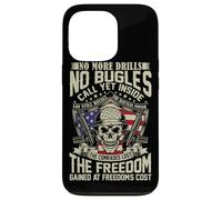 No More Drills No Bugles Veteran Dad Retro Veteran Shirt Case for iPhone 13 Pro