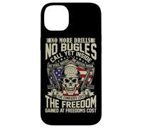 No More Drills No Bugles Veteran Dad Retro Veteran Shirt Case for iPhone 14 Plus