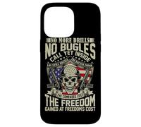 No More Drills No Bugles Veteran Dad Retro Veteran Shirt Case for iPhone 14 Pro Max