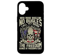 No More Drills No Bugles Veteran Dad Retro Veteran Shirt Case for iPhone 16 Plus