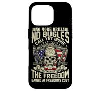 No More Drills No Bugles Veteran Dad Retro Veteran Shirt Case for iPhone 16 Pro