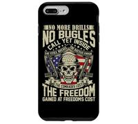 No More Drills No Bugles Veteran Dad Retro Veteran Shirt Case for iPhone 7 Plus/8 Plus