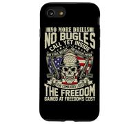 No More Drills No Bugles Veteran Dad Retro Veteran Shirt Case for iPhone SE (2020) / 7 / 8
