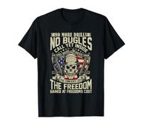 No More Drills No Bugles Veteran Dad Retro Veteran Shirt T-Shirt