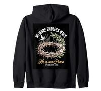 No More Endless Wars He Is Our Peace Christian Zip Hoodie