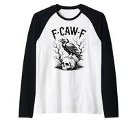No More Howling at The Office Retro Cowboy Wolf Humor Raglan Baseball Tee