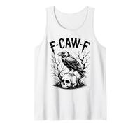 No More Howling at The Office Retro Cowboy Wolf Humor Tank Top