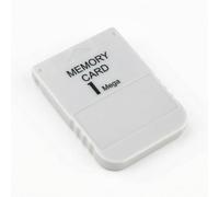 No More Losing Score, Memory Card for PS1 Games, 1 MB Memory Card, 15 Blocks, Compatible with PS One and PS2 Consoles, Plug and Play Accessories for Classic Retro Systems, White