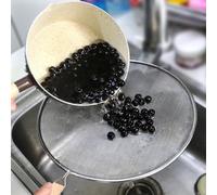 No More Messy Stovetops Efficiently Designed Stainless Steel Oil Splash Protector With Unique Hang Feature (33cm)