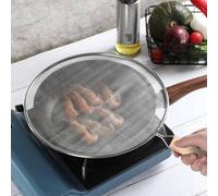 No More Messy Stovetops Efficiently Designed Stainless Steel Oil Splash Protector With Unique Hang Feature (25cm)