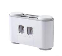 No More Messy Tubes Wall Mounted Automatic Toothpaste Dispenser & Squeezer Holder (grey)